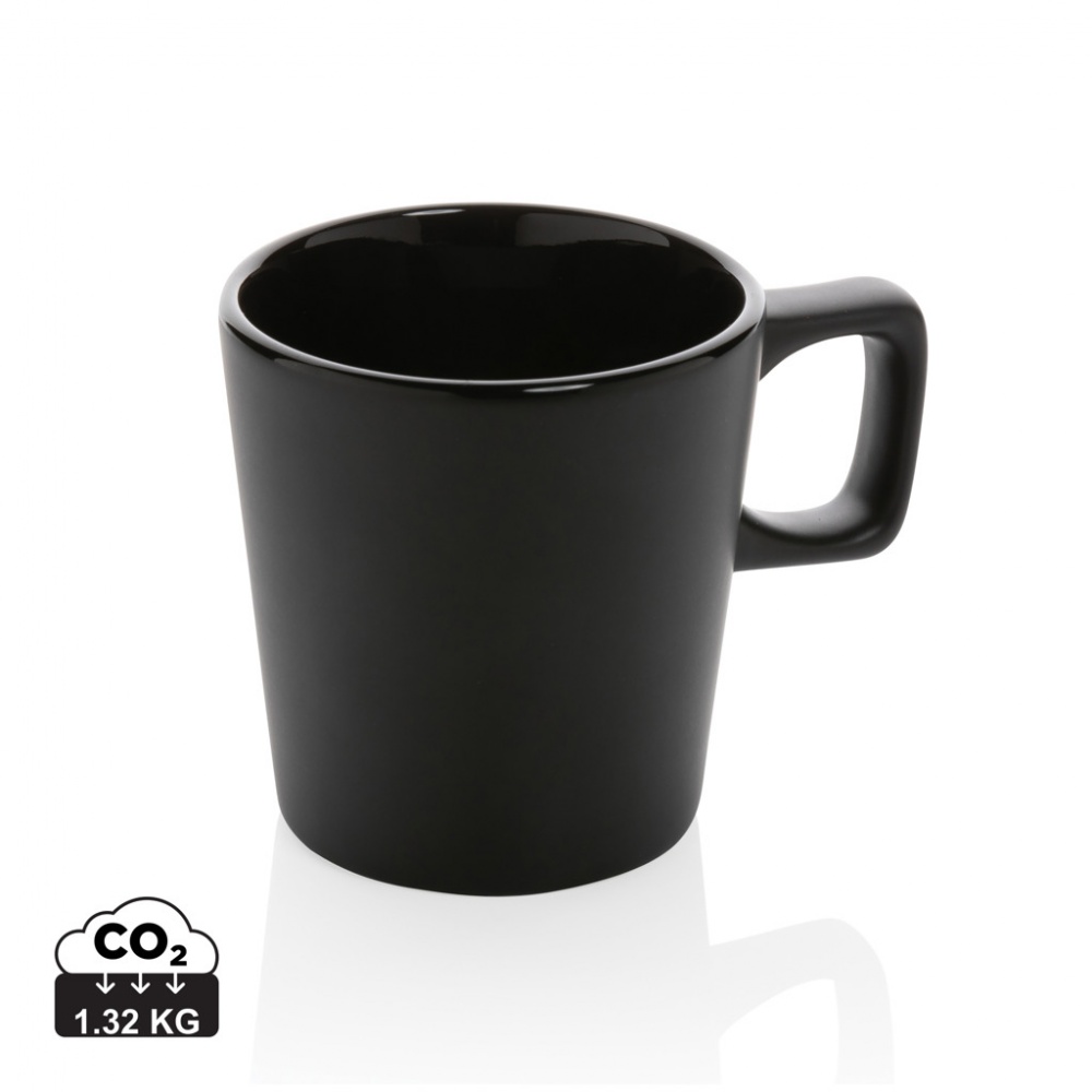 Logo trade promotional merchandise image of: Ceramic modern coffee mug 300ml