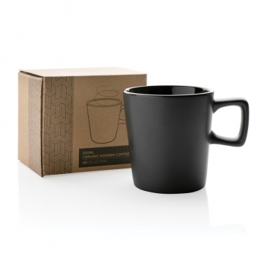 Logo trade advertising products image of: Ceramic modern coffee mug 300ml