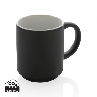 Logo trade business gifts image of: Ceramic stackable mug 180ml