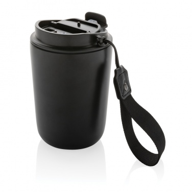 Logo trade promotional merchandise photo of: Cuppa RCS re-steel vacuum tumbler with lanyard