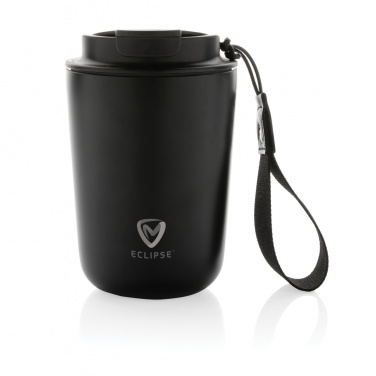 Logo trade promotional giveaways picture of: Cuppa RCS re-steel vacuum tumbler with lanyard