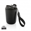 Cuppa RCS re-steel vacuum tumbler with lanyard, black