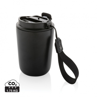 Logo trade advertising products picture of: Cuppa RCS re-steel vacuum tumbler with lanyard