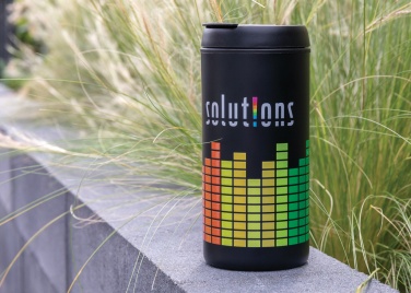 Logo trade business gifts image of: Metro RCS Recycled stainless steel tumbler