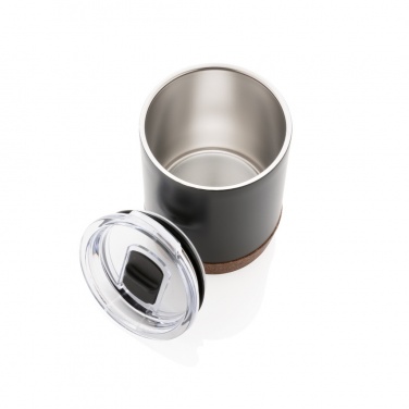 Logo trade corporate gifts picture of: RCS Re-steel cork small vacuum coffee mug