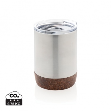 Logo trade promotional merchandise image of: RCS Re-steel cork small vacuum coffee mug