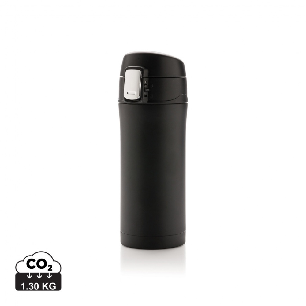 Logo trade promotional items picture of: RCS Recycled stainless steel easy lock vacuum mug