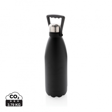 Logo trade corporate gifts image of: RCS Recycled stainless steel large vacuum bottle 1.5L