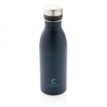 Logo trade promotional merchandise picture of: RCS Recycled stainless steel deluxe water bottle