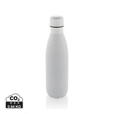 Logo trade promotional giveaways image of: Eureka RCS certified re-steel single wall water bottle