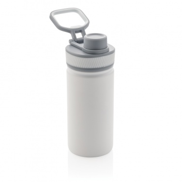 Logo trade advertising products picture of: Vacuum stainless steel bottle with sports lid 550ml