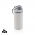 Vacuum stainless steel bottle with sports lid 550ml, white