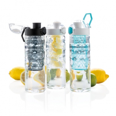 Logo trade business gifts image of: Honeycomb lockable leak proof infuser bottle