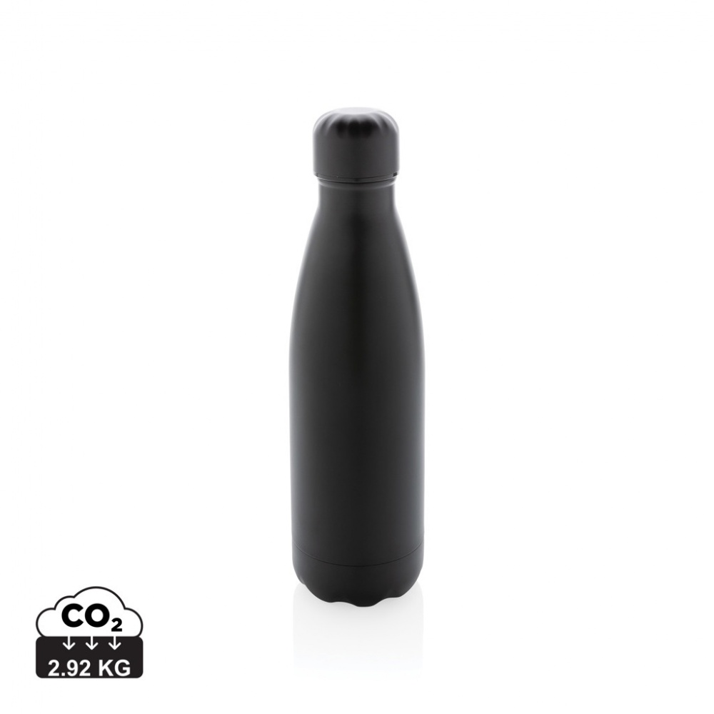 Logo trade promotional gifts image of: Solid colour vacuum stainless steel bottle 500 ml