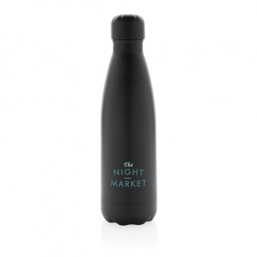 Logo trade promotional gifts picture of: Solid colour vacuum stainless steel bottle 500 ml