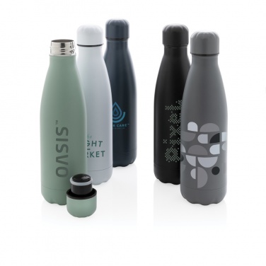 Logo trade promotional items picture of: Solid colour vacuum stainless steel bottle 500 ml