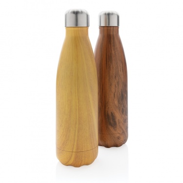 Logotrade promotional product image of: Vacuum insulated stainless steel bottle with wood print