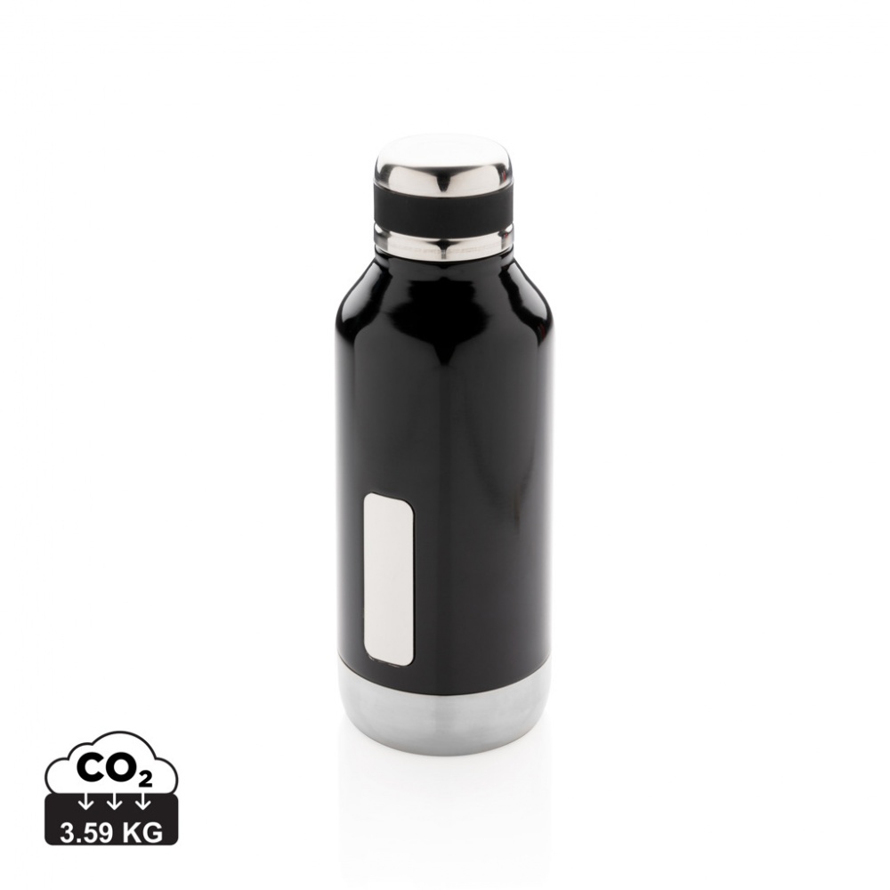 Logo trade promotional gifts picture of: Leak proof vacuum bottle with logo plate