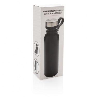 Logotrade promotional giveaway picture of: Copper vacuum insulated bottle with carry loop