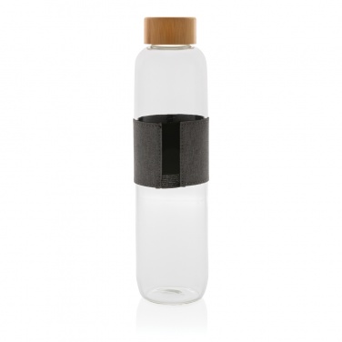 Logo trade advertising products picture of: Impact borosilicate glass bottle with bamboo lid