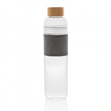 Logotrade promotional product picture of: Impact borosilicate glass bottle with bamboo lid