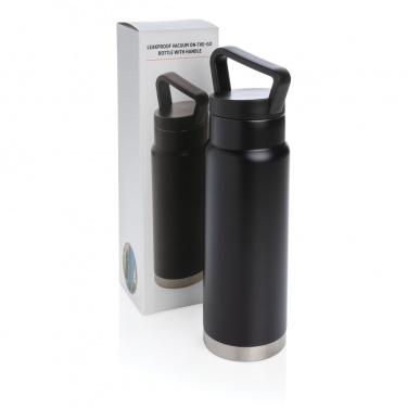 Logo trade corporate gifts picture of: Leakproof vacuum on-the-go bottle with handle