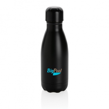 Logo trade promotional merchandise image of: Solid colour vacuum stainless steel bottle 260ml