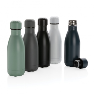 Logo trade promotional gifts picture of: Solid colour vacuum stainless steel bottle 260ml