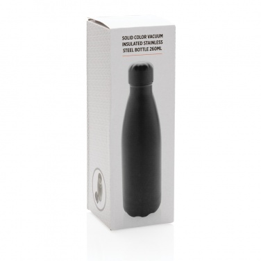 Logotrade corporate gift image of: Solid colour vacuum stainless steel bottle 260ml