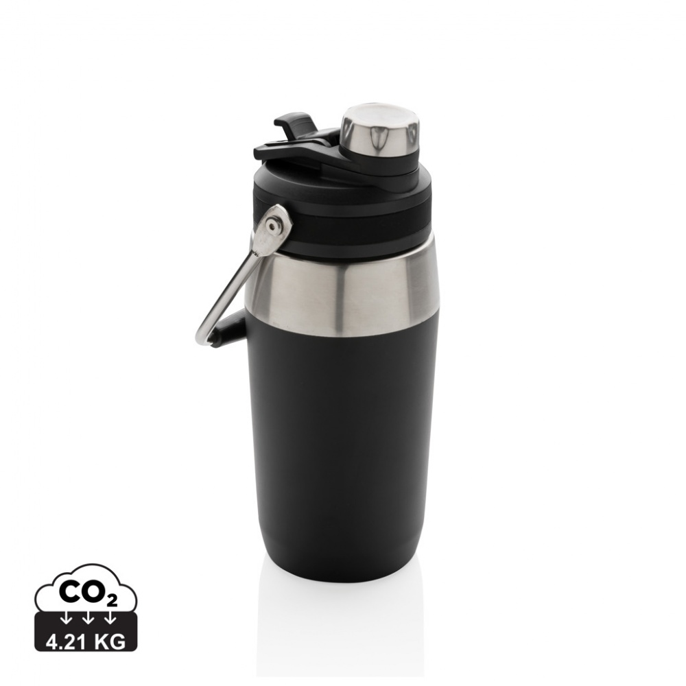 Logo trade promotional giveaway photo of: Vacuum stainless steel dual function lid bottle 500ml