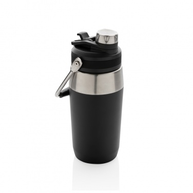 Logo trade promotional merchandise image of: Vacuum stainless steel dual function lid bottle 500ml