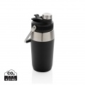 Vacuum stainless steel dual function lid bottle 500ml, black