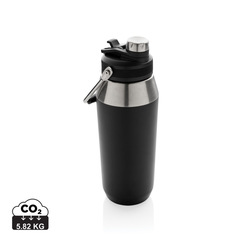 Logo trade business gift photo of: Vacuum stainless steel dual function lid bottle 1L