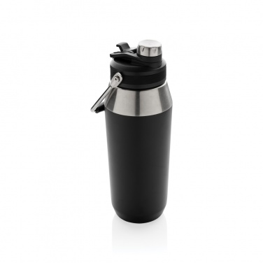 Logo trade promotional merchandise image of: Vacuum stainless steel dual function lid bottle 1L