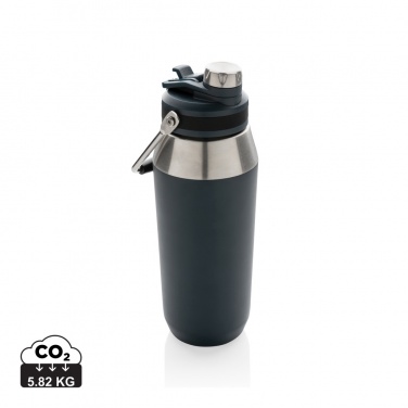 Logo trade promotional merchandise image of: Vacuum stainless steel dual function lid bottle 1L