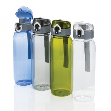 Logo trade promotional merchandise photo of: Yide RCS Recycled PET leakproof lockable waterbottle 800ml