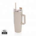 Tana RCS plastic tumbler with handle 900ml, beige