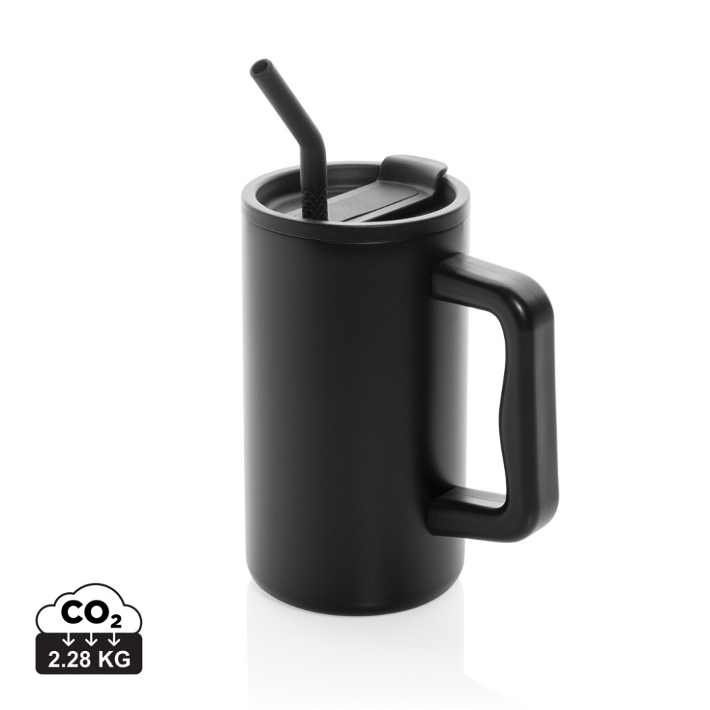 Logotrade promotional giveaway image of: Cube RCS certified recycled steel mug 800ml