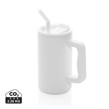 Logotrade promotional giveaway picture of: Cube RCS certified recycled steel mug 800ml