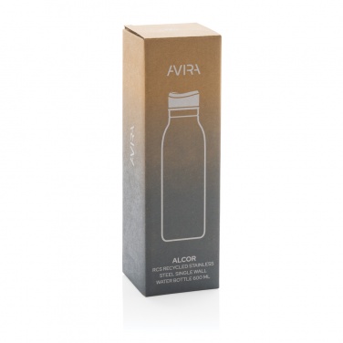 Logo trade advertising products image of: Avira Alcor RCS Re-steel single wall water bottle 600 ML