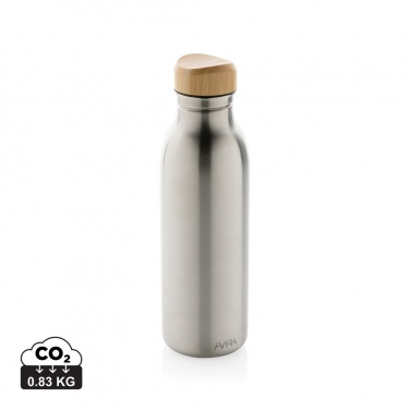 Logo trade corporate gifts picture of: Avira Alcor RCS Re-steel single wall water bottle 600 ML