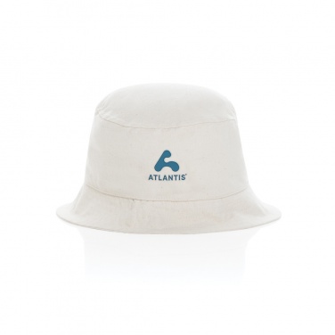 Logo trade promotional gifts image of: Impact Aware™ 285 gsm rcanvas one size bucket hat undyed