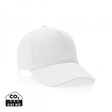 Logo trade promotional merchandise picture of: Impact 5panel 280gr Recycled cotton cap with AWARE™ tracer