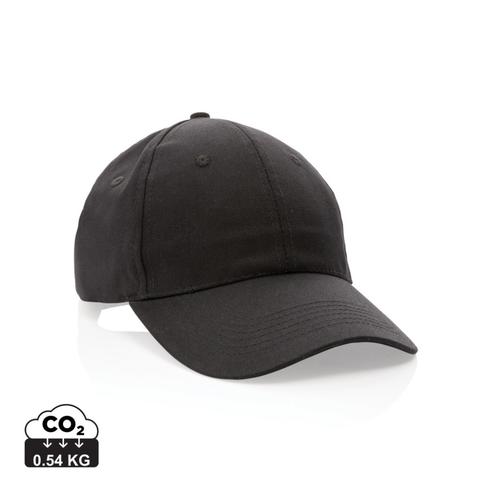 Logo trade promotional products picture of: Impact 6 panel 190gr Recycled cotton cap with AWARE™ tracer