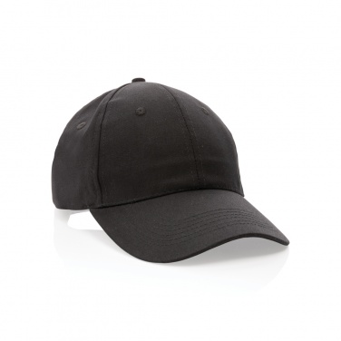 Logo trade promotional items image of: Impact 6 panel 190gr Recycled cotton cap with AWARE™ tracer