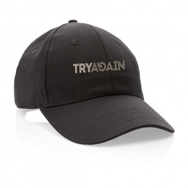 Logotrade business gift image of: Impact 6 panel 190gr Recycled cotton cap with AWARE™ tracer