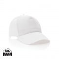 Impact 5 panel 190gr Recycled cotton cap with AWARE™ tracer, white