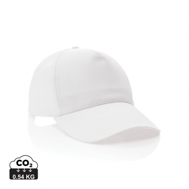 Logotrade promotional item picture of: Impact 5 panel 190gr Recycled cotton cap with AWARE™ tracer