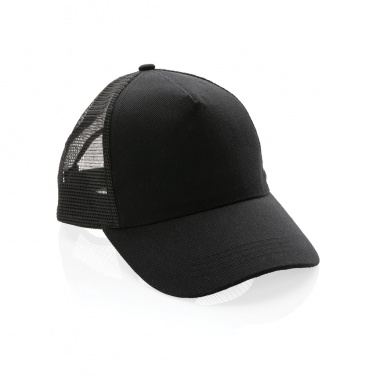 Logo trade promotional products image of: Impact AWARE™ Brushed rcotton 5 panel trucker cap 190gr