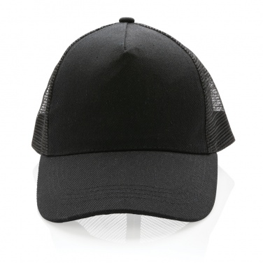 Logo trade advertising product photo of: Impact AWARE™ Brushed rcotton 5 panel trucker cap 190gr